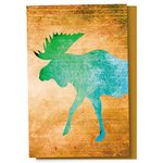 Tree-Free Greetings EcoNotes 12 Count Vibrant Moose All Occasion Notecard Set with Envelopes, 4 x 6 Inches (FS56703)