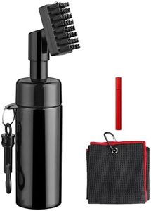 VINTEAM Golf Club Cleaning Kit with Water Brush, Golf Towel, and Groove Sharpener, 3-Piece Set