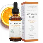 Voila pure VITAMIN C SERUM for Face with Hyaluronic Acid - Anti-Ageing Vitamin C Face Serum - Vit C with 5% Pure Hyaluronic Acid Serum for Face - For Age Spots, Fine Lines, Wrinkles 60ml