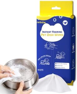 Ninibabie Water-Activated Pet Bowl Wipes 40 Count for Easy Cleaning