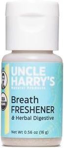 Uncle Harry's Certified Organic Breath Freshener and Herbal Digestive | with Organic Licorice, Anise, Fennel, Peppermint | Gluten Free 0.56 oz