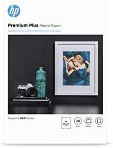 HP Premium Plus Glossy Photo Paper-20 sht/ A4(210 x 297mm), 300gsm, White