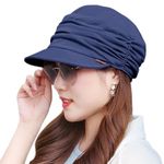 Hats for Chemo - Bamboo Baseball Cap for Women Cotton Chemo Hats Soft Caps Cancer Headwear Beanie Hat Head Wraps Hair Covering (UK, Alpha, One Size, Blue)