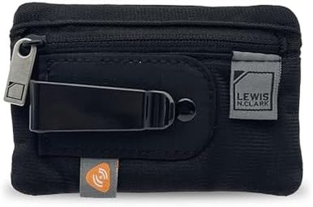 Lewis N. Clark RFID Hidden Clip Stash Money Belt Travel Pouch + Credit Card/Id Holder for Women & Men, Black, One Size, Rfid Hidden Clip Stash Money Belt Travel Pouch + Credit Card/Id Holder for Women