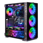 Veno Scorp Gaming PC – AMD Ryzen 5 5600G With Radeon Graphics, 8GB RAM 3200MHZ DDR4, 1TB HDD, 500W 80+ PSU, Wifi, Windows 11, NeonZilla ARGB Gaming Case.