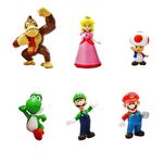 Super Marriio Brothers Cake Toppers, 6pcs Marriio Action Figures Toys, Birthday Cake Cupcake Topper, Cake Decorations for Kids Birthday Baby Shower Marriio Theme Party Supplies