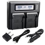 Kastar Fast Dual LCD Charger for Pentax Ei-D-Li1 EI-D-BC1 Pentax EI-2000, Trimble 29518 46607 52030 54344 38403 5700 5800 R6 R7 R8 GNSS TR-R8 GPS MT1000, HP C8873A HP PhotoSmart 912 C912 912XI C912XI