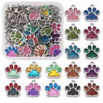 Cat Dog Paw Print Charms Alloy Enamel Pendants for Jewelry Making