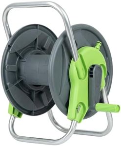 Vinka Hose Reel Stand (Plastic) Complete Set for Holding Water Pipe of 1/2(inch) 100 Mtr. Easy Winding Rewinding. Saves Pipe from Cuts, Kinking, Breakages and extends life of Water Pipes
