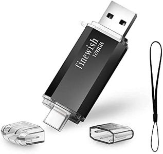 Type C Chiavetta USB 128 GB, 2 in 1 Tipo C Pennetta USB 128 giga USB C Pen Drive 128GB per PC/New MacBook/Tablet/Smartphone Huawei, Samsung, Xiaomi, Oneplus (Nero)