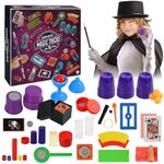 Magic Set, 75+ Magic Tricks for Kids, Magic Props Kit, Magician Set with Magic Wand & Video Commentary, Christmas Magic Toy Gifts for Age 6+