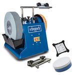 Scheppach Tiger 2500 240 V Wet Stone Sharpener - Blue/Black