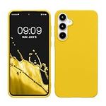 kwmobile Case Compatible with Samsung Galaxy A55 5G Case - Soft Slim Protective TPU Silicone Cover - Radiant Yellow