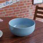 The Earth Store Solid Sky Blue 500ML Ceramic Bowl Dishwasher & Microwave Safe Bowl Mixing Bowl for Snacks, Pasta, Rice, Dal, Fruits, Salad, Noodles, Maggi and More Serving Bowl