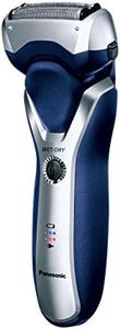 Panasonic Rechargeable 3-Blade Electric Cordless Wet/Dry Men's Shaver, Blue/Silver (ES-RT37-S541)