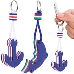 Veemoon 2pcs Floating Key Chain Boat Keychain Dolphin Anchor Floating Keyring for Boating Kayak Water Sports1