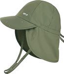FURTALK Baby Sun Hat with Neck Flap UPF 50+ Adjustable Baby Boys Girls Summer Beach Hat for Traveling Swim Hat Green