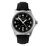 Sekonda Men's Quartz Watch with Black Dial Analogue Display and Black Nylon Strap 3347.27