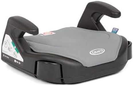 Graco Booster Basic R129 Backless Booster Car Seat, Lightweight at only 1.4kg, Suitable from Approx. 7 to 12 Years (135-150cm), Opal Sky Fashion