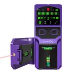 SUNMAY Stud Finder Wall Scanner - 7 in 1 Stud Detector Center Finding for Wood Metal AC Wire Joist Pipe Detection, Electronic Stud Sensor with Laser Level and LCD Display