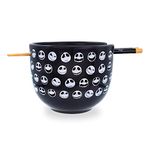 Disney The Nightmare Before Christmas Jack 20-Ounce Ramen Bowl with Chopsticks