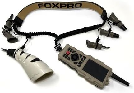 FOXPRO XD8 Tier Coyote Call Lanyard in Tan and Black Paracord Designed to Hold 6 Calls and Predator Electronic Game Call Remote