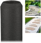 Relaxdays 50gsm Weed Control Fabric Weed Control Fabric 5m Plant Protection Water-Permeable UV Resistant Strong Garden Fleece (Black, 1 Pack)