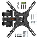 VonHaus TV Wall Bracket for 24-55" Screens, Articulating TV Bracket w/Spirit Level, Wall Mount with Tilt & Swivel, 25kg Capacity, Max VESA: 400x400mm