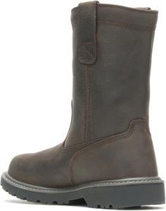 Wolverine Men’s Floorhand 10" Waterproof Steel Toe Work Boots, Dark Brown 8.5