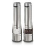 Russell Hobbs RHPK4100 Electric Salt & Pepper Mill Set with Adjustable Coarseness Set of 2 Grinders Stainless