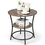Giantex Round End Table, 2-Tier Sof