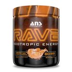 ANS Performance Rave (60 servings, 8.9 oz) – High Energy, No Crash Formula - Memory & Focus Supplement - Sugar-Free- Boost Mind-Body Neural Connections (Tangerine Twist)