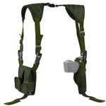 Feyachi Shoulder Holster Airsoft Holsters General Vertical Gun Holster for Man Adjustable for Most Kinds of Pistols (Army Green)