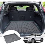 GAFAT Compatible with Volvo XC40 C40 Recharge 2018-2024 2025 Boot Liner, XC40 2023 Boot Mats Rubber, Boot Tray Protector, Non-Slip Car Boot Cover Original 3D Scanner TPO, XC40 Mats, XC40 Accessories