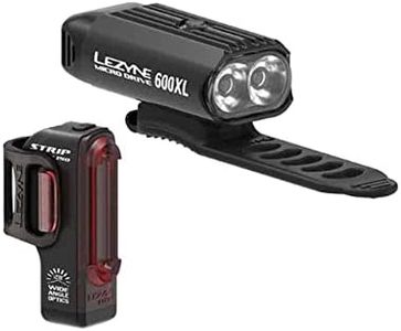 Lezyne, Micro Drive 600XL / Strip, Light, Set, Black