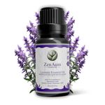 ZenAum Essences 100% Pure Lavender Essential Oil | Therapeutic Grade | Calming & Relaxing Aromatherapy Oil | Skin & Hair Care | Diffuser & Massage Use | GMP, IFRA, ISO Certified- 15ml