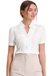 Allegra K White Shirts