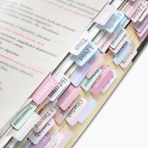 Dimeho 75 unidades de pestañas bíblicas laminadas, pegatinas de marca de colores neutros suaves fáciles de leer y colocar, juego de registros bíblicos plegables, gran impresión para mujeres y hombres