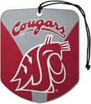 NCAA Washington State Cougars Air Fresheners2 Pack Shield Design Air Fresheners, Team Colors, One Size