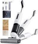 Cleera Wet Dry Vacuum Cleaner, Cordless All-in-One Mop & Vacuum with 18KPa Suction for Pet Hair, 140°F Hot Air Drying, 180° Lie-Flat, 40Min Runtime, Anti-Wrap Brush, LED Display, 550mL Tanks, 9.15lbs