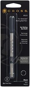 Cross Selectip Gel Rollingball Pen Refill, Black, 1 per Card (8523)