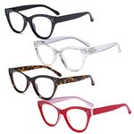 Eyekepper 4-pack Cateye Design Glasses Oversized Eyeglasses for Women