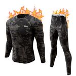 romision Long Johns Thermal Underwear for Men Fleece Lined Base Layer Set Top and Bottom for Cold Weather XS-4XL