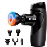 Mini Massage Gun with Heat Therapy, Bob and Brad M7 Plus Portable Deep Tissue Muscle Massager Gun, Percussion Pocket-Sized Massage Gun for Pain Relief & Muscle Recovery, Gifts for Women Men