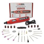 UniQual 42pcs Mini Cordless Drill Machine Rotary Tool Kit 2000mAh 5 Speed LED Rechargeable USB | Mini Drill Machine | DIY Crafts | Nail Art | Engraving | Polishing | Grinding | Carving | Drilling