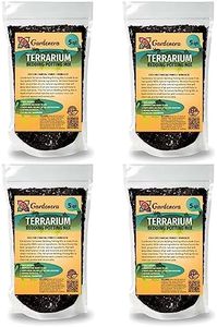 GARDENERA Terrarium Bedding - Custom Blend of Coco Coir, Charcoal, Pumice, and Vermiculite for Healthy Plant Growth - 20 QUARTS
