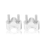 Keenso Motorcycle Silver Aluminum Alloy Handlebar Risers Height up Adapters for G310R 16-18 G310GS 17-18