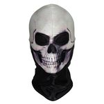 WTACTFUL 3D Skeleton Scary Skull Ghost Balaclava Face Mask for Cosplay Costume Halloween Party Skiing Snowboarding Cycling Motorcycle Outdoor Sports Activities Elastic Thin MR01