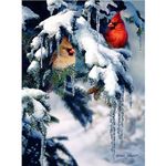 Gift Essentials 1000 Piece Puzzle, Natures Jewels - Cardinals in Snowy Tree, Jigsaw Puzzle for Adults and Kids