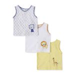 Giggles & Wiggles Cotton Cloth Comfortable and Soft Thick Strap Jhabla Combo Set Pack of 3 for Newborn